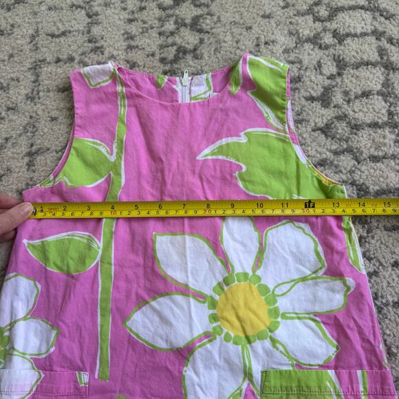 Vtg Lilly Pulitzer White Tag Fresh Air Hibiscus Print Shift Dress Shift Size 6 - Picture 7 of 7